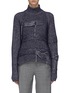 Main View - Click To Enlarge - MRZ - 'Dolcevita Flottante' tiered fringe distressed oversized turtleneck sweater