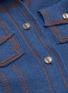  - BARRIE - Colourblock collar cashmere-cotton knit jacket