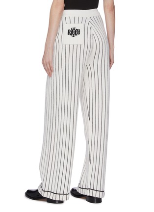 Back View - Click To Enlarge - BARRIE - Stripe cashmere knit pants