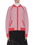Main View - Click To Enlarge - BARRIE - Abstract pattern cashmere knit bomber jacket
