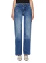 Main View - Click To Enlarge - VICTORIA, VICTORIA BECKHAM - 'Arizona' grosgrain stripe outseam boyfriend jeans