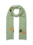 Main View - Click To Enlarge - JANAVI - 'Hawaii Party' pineapple embellished Merino wool scarf