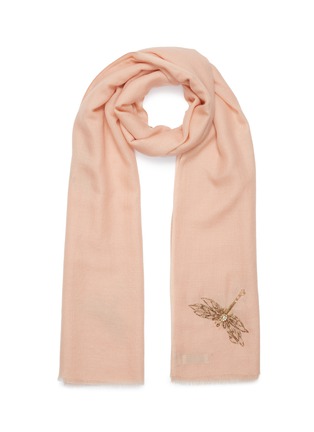Main View - Click To Enlarge - JANAVI - 'Sublime Dragonfly' embellished cashmere scarf