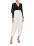 Figure View - Click To Enlarge - BIANCA SPENDER - Belted crepe carrot pants