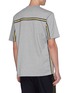 Back View - Click To Enlarge - COMME DES GARÇONS HOMME - Contrast stripe T-shirt
