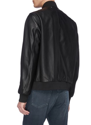 Back View - Click To Enlarge - PS PAUL SMITH - Leather bomber jacket
