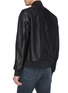 Back View - Click To Enlarge - PS PAUL SMITH - Leather bomber jacket