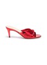 Main View - Click To Enlarge - GUCCI - Strappy knot metallic leather sandals