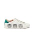 Main View - Click To Enlarge - GUCCI - 'New Ace' mystic cats motif napa leather sneakers