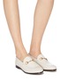 Figure View - Click To Enlarge - GUCCI - 'Brixton' horsebit leather step-in loafers