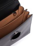 Detail View - Click To Enlarge - ALAÏA - 'Leonie' stud strap snakeskin trim small leather shoulder bag