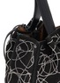 Detail View - Click To Enlarge - ALAÏA - 'Rose-Marie' stud mini suede bucket bag