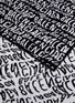 Detail View - Click To Enlarge - BALENCIAGA - 'Mixed Typo' logo jacquard velvet scarf