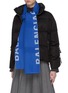 Figure View - Click To Enlarge - BALENCIAGA - 'Macro Logo' wool scarf