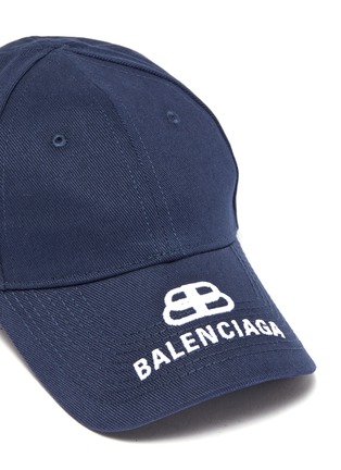 Detail View - Click To Enlarge - BALENCIAGA - 'BB Visor' embroidered baseball cap