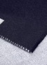 Detail View - Click To Enlarge - BALENCIAGA - 'Macro Logo' wool scarf