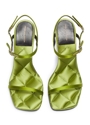 Detail View - Click To Enlarge - DRIES VAN NOTEN - Ankle strap satin sandals