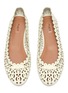 Figure View - Click To Enlarge - ALAÏA - Bow abstract lasercut leather flats