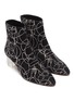 Detail View - Click To Enlarge - ALAÏA - 'Clou Nuage' acrylic heel stud suede ankle boots