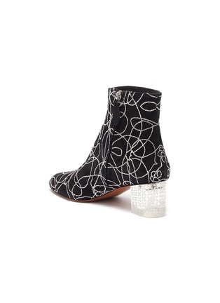 Figure View - Click To Enlarge - ALAÏA - 'Clou Nuage' acrylic heel stud suede ankle boots