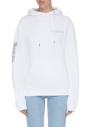 Main View - Click To Enlarge - FIORUCCI - New York Angels' print sleeve hoodie