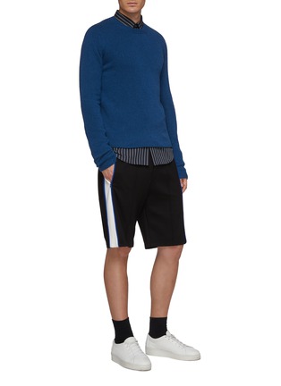 Figure View - Click To Enlarge - JOSEPH - Stripe outseam track shorts