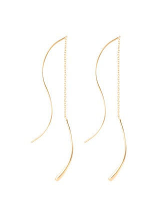 Main View - Click To Enlarge - OLIVIA YAO - 'Castor' wavy bar chain drop earrings