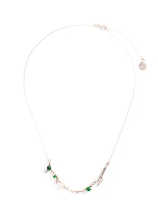 Main View - Click To Enlarge - OLIVIA YAO - 'Vert Laurier' agate branch necklace