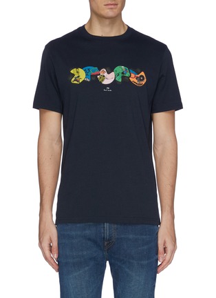 Main View - Click To Enlarge - PS PAUL SMITH - 'Helmets' graphic print T-shirt