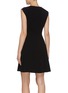 Back View - Click To Enlarge - THEORY - Pleated hem sleeveless crepe dress