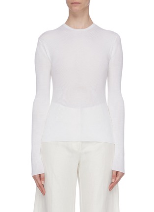 Main View - Click To Enlarge - THEORY - Crew neck rib top