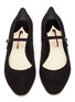 Detail View - Click To Enlarge - SOPHIA WEBSTER - 'Toni' embellished heel suede Mary Jane flats