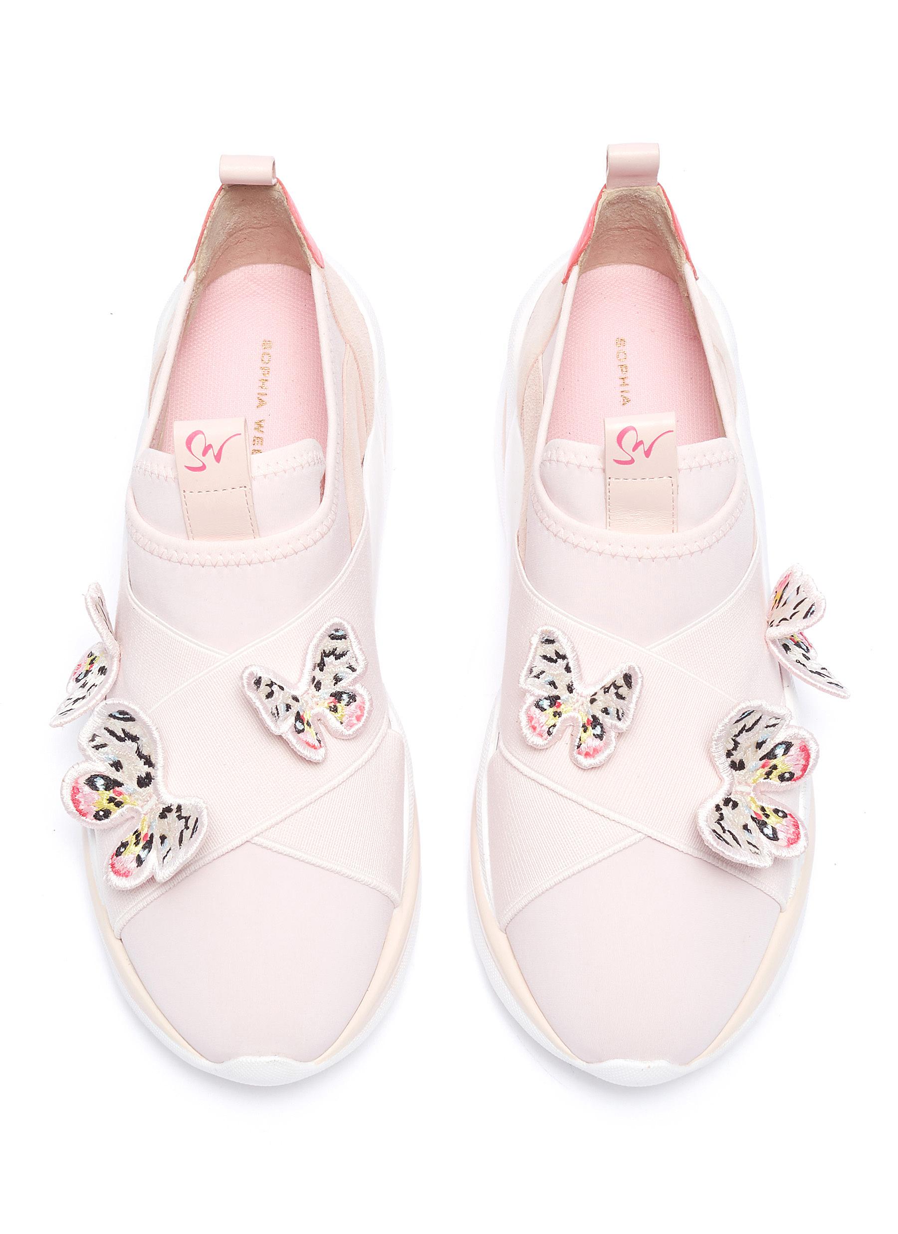 SOPHIA WEBSTER 'Riva' butterfly appliqué sneakers