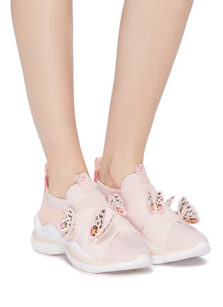 Figure View - Click To Enlarge - SOPHIA WEBSTER - 'Riva' butterfly appliqué sneakers