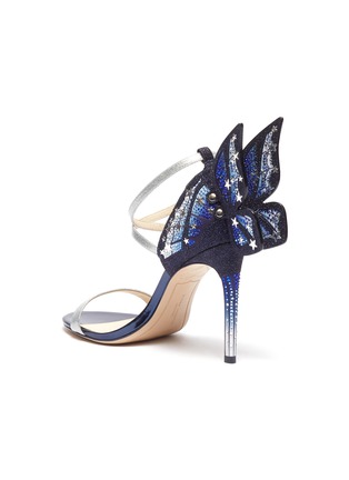 - SOPHIA WEBSTER - 'Chiara' embroidered butterfly appliqué leather sandals