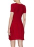 Back View - Click To Enlarge - THEORY - Pleated hem T-shirt dress