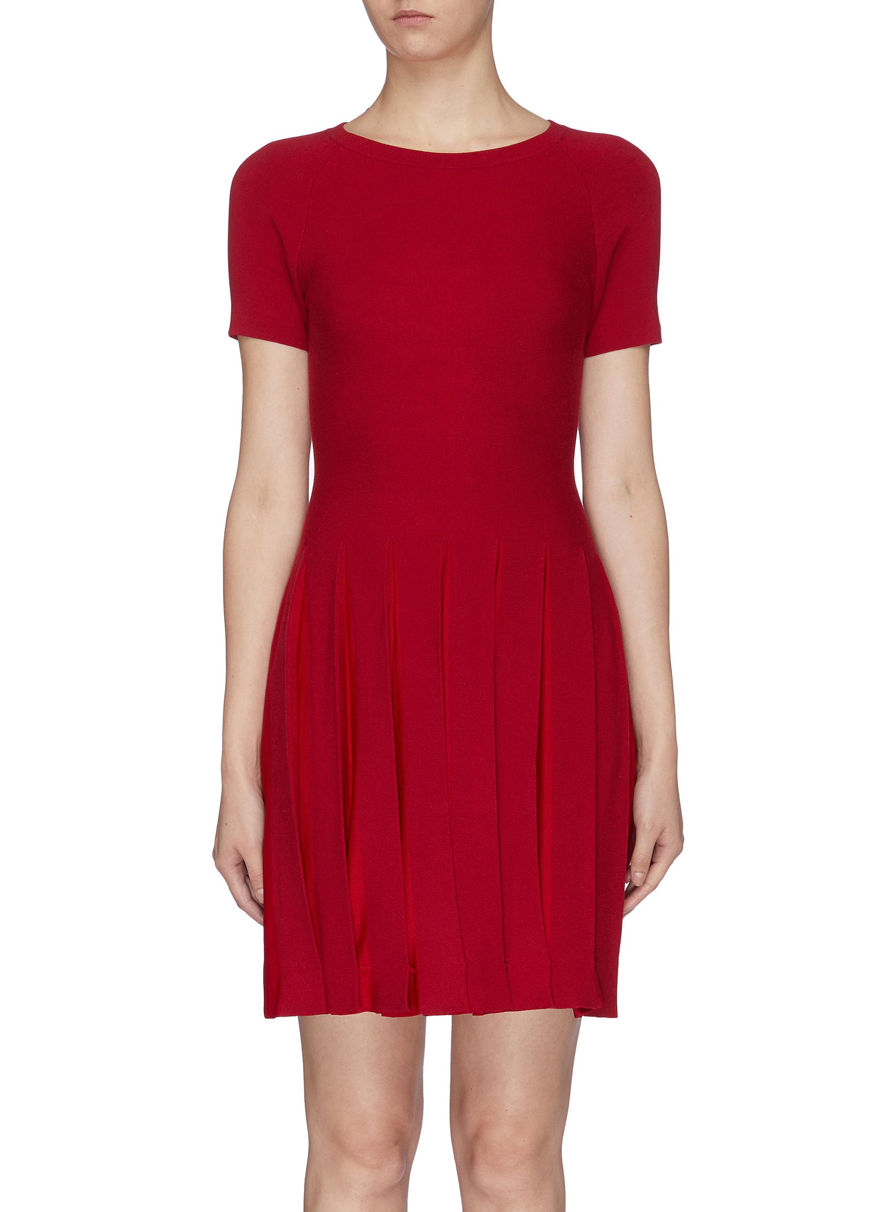 Pleated hem Tshirt dress by Theory Coshio Online Shop