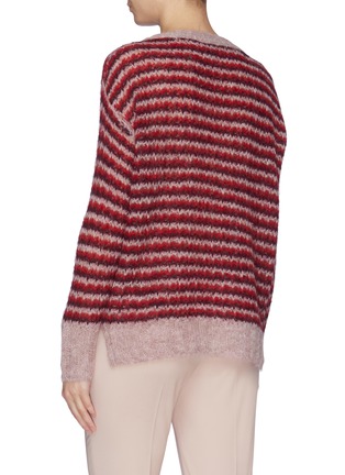Back View - Click To Enlarge - THEORY - Stripe alpaca sweater