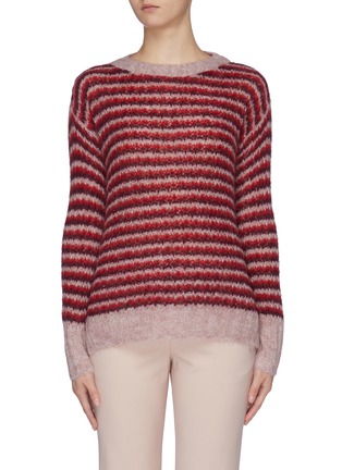 Main View - Click To Enlarge - THEORY - Stripe alpaca sweater