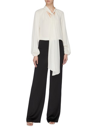 Figure View - Click To Enlarge - THEORY - Sash tie neck top