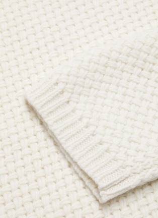  - THEORY - Basket stitch mock neck cashmere sweater