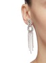 Figure View - Click To Enlarge - ERICKSON BEAMON - 'Rose Bowl' Swarovski crystal fringe drop earrings