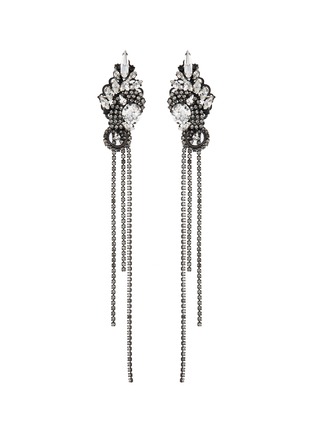 Main View - Click To Enlarge - ERICKSON BEAMON - 'China Club' Swarovski crystal fringe drop earrings