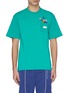 Main View - Click To Enlarge - GCDS - x Disney 'Donald' embroidered chest pocket T-shirt