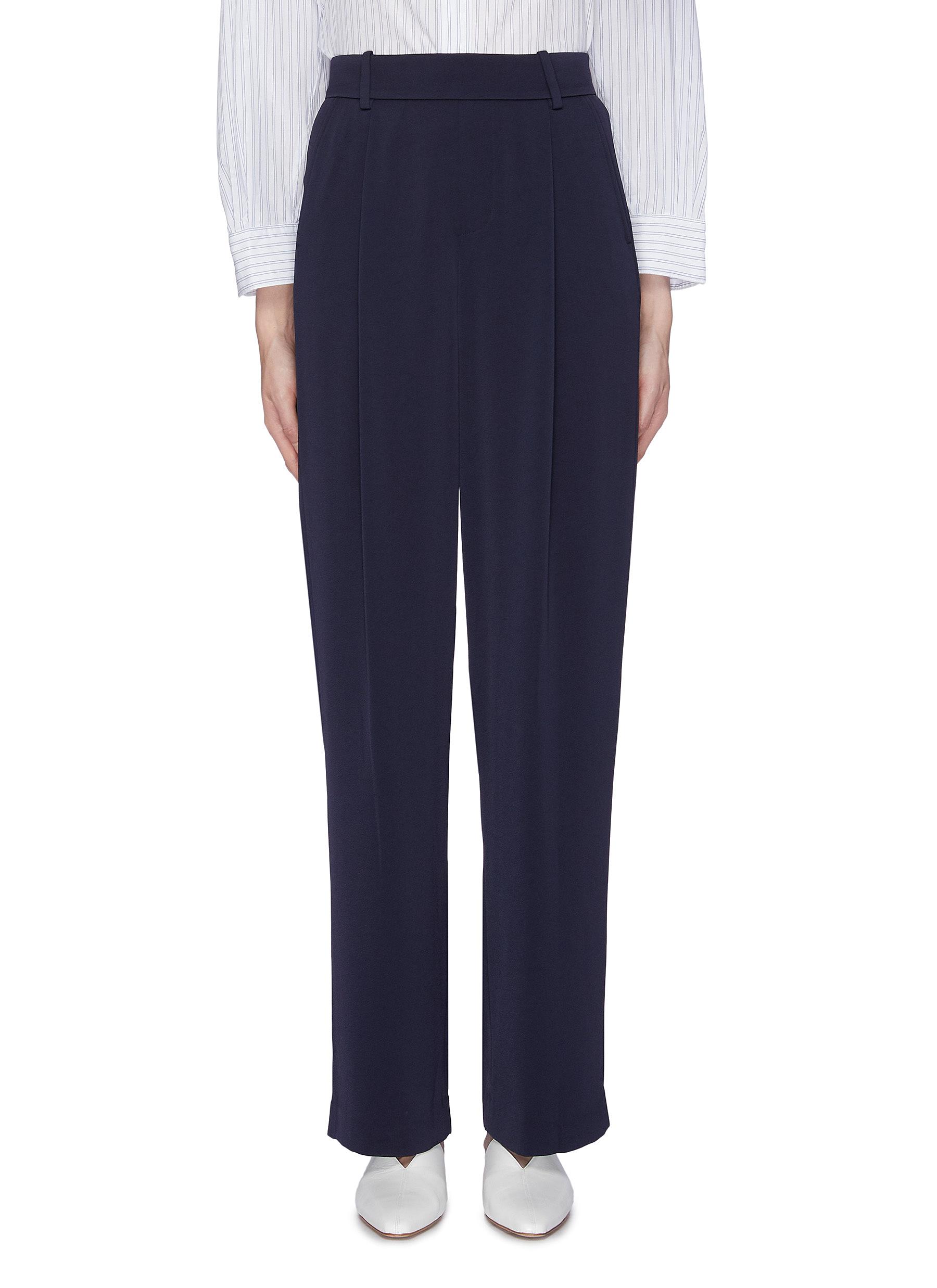Basic Pull On slim fit crepe pants by Theory Coshio Online Shop