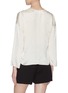 Back View - Click To Enlarge - VINCE - Dot jacquard silk satin blouse