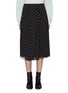 Main View - Click To Enlarge - VINCE - Chiffon overlay polka dot print skirt