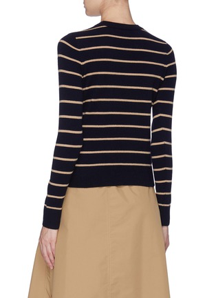 Back View - Click To Enlarge - VINCE - Stripe cashmere sweater