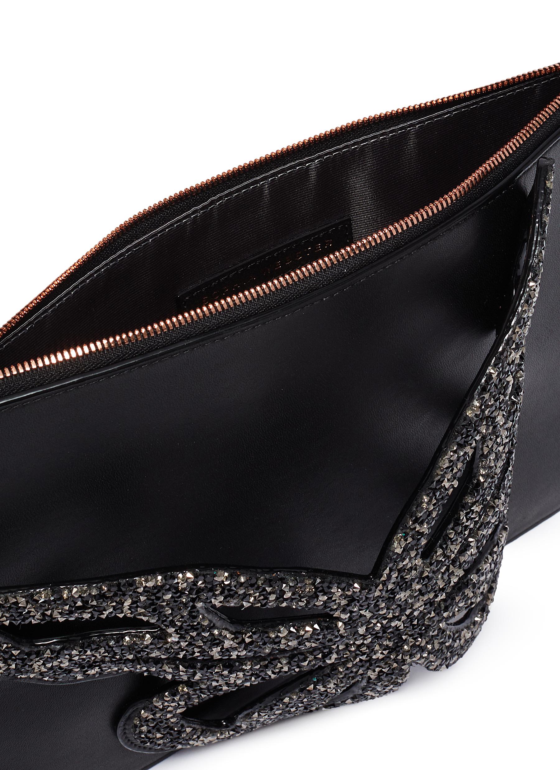 SOPHIA WEBSTER 'Flossy' butterfly appliqué leather pouch