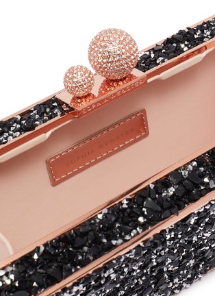 Detail View - Click To Enlarge - SOPHIA WEBSTER - 'Clara' glass crystal box clutch